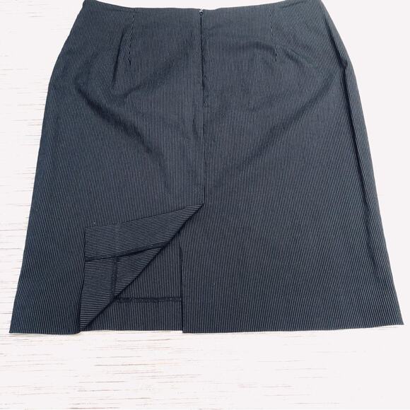 Harve Benard Office Siren Y2k Black White Pin Stripe 2 Piece Suit Blazer Skirt - Picture 5 of 16